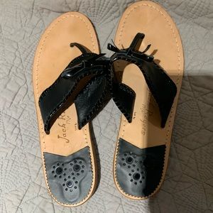 Jack Rogers Adeline Black Sandals